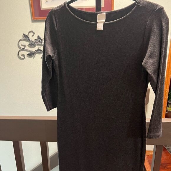 H&M Gray Elegant Dress Size Medium #102 - Picture 6 of 6